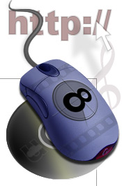 Mouse, Internet and CD icon